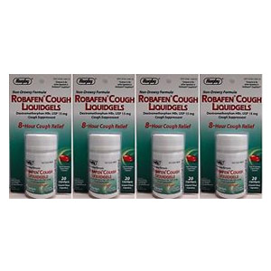 Dextromethorphan Generic for Robitussin Coughgels Cough Relief 20 ea. Pack of 4